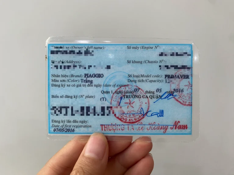 Thủ tục đăng ký lại giấy chứng nhận xe