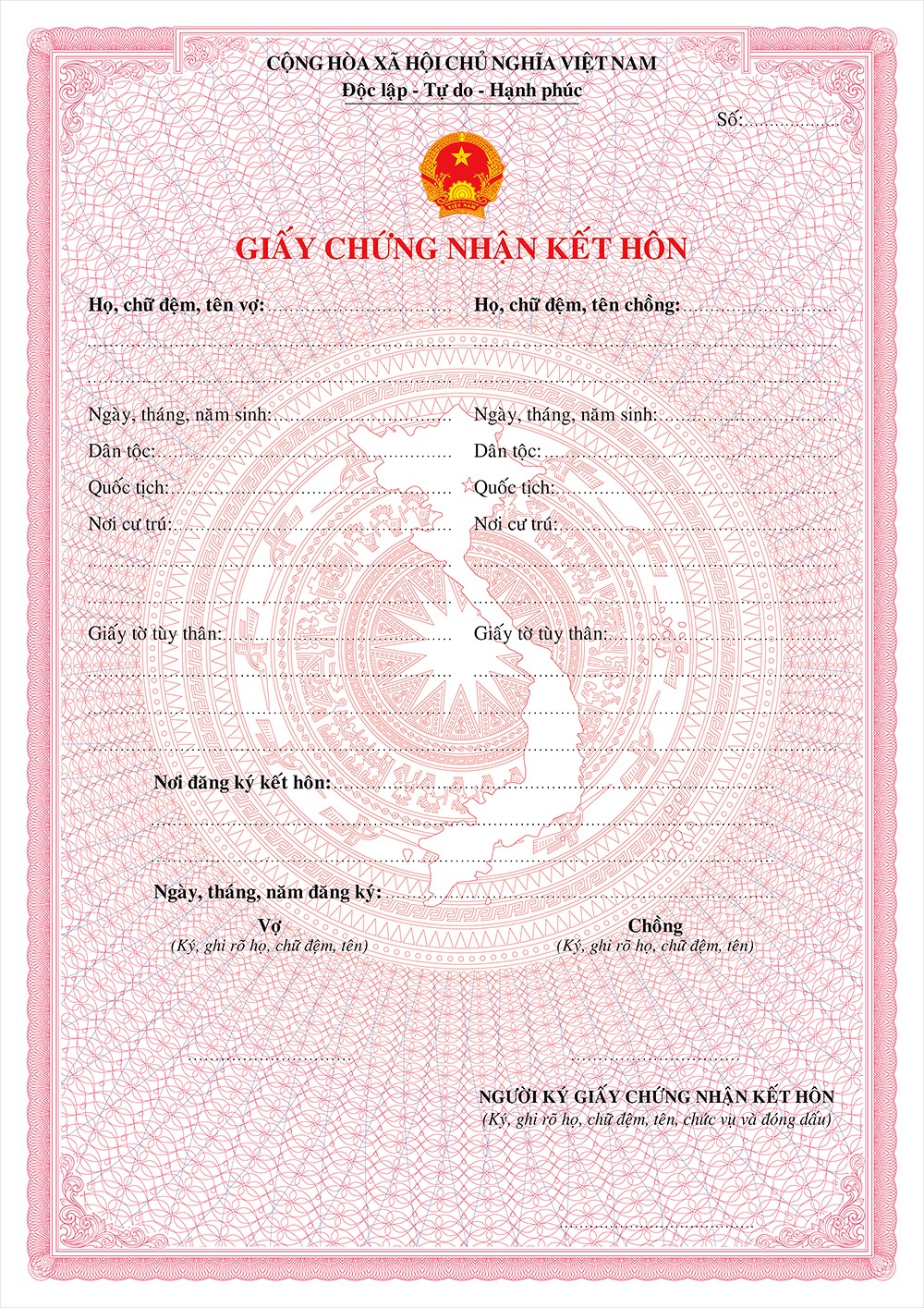 Giấy chứng nhận kết hôn